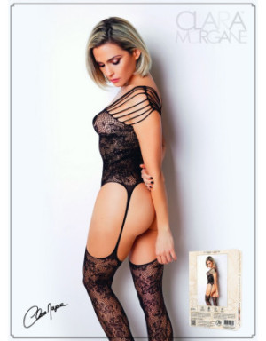 Bodystocking imprimé florale - Le Numéro 10 - Collection Bodystocking