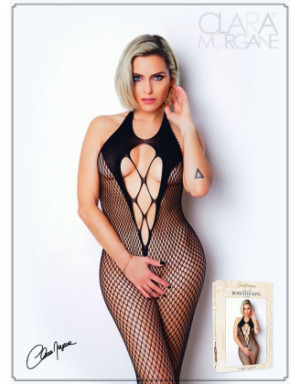 Bodystocking noir avec sublime dos nu - Le Numéro 2 - Collection Bodystocking