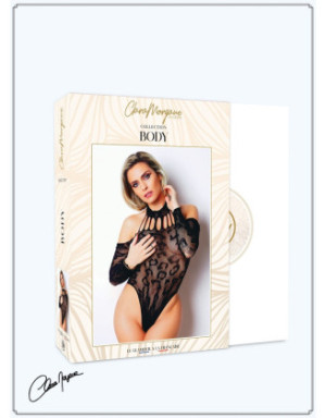 Body résille noire manches longues - Le Numéro 5 - Collection Body