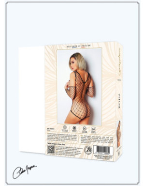 Body noire fine résille - Le Numéro 3 - Collection Body