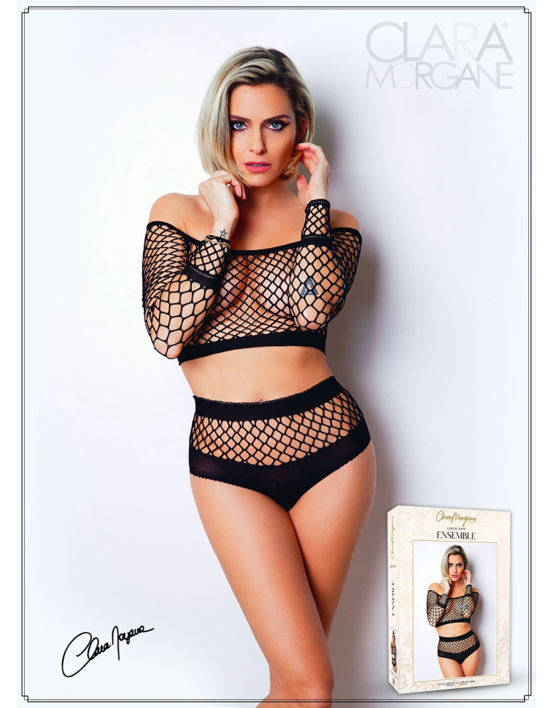 Ensemble 2 pièces résille grosse maille - Le Numéro 1 - Collection Ensemble 