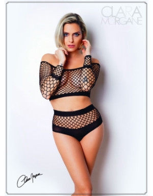 Ensemble 2 pièces résille grosse maille - Le Numéro 1 - Collection Ensemble 