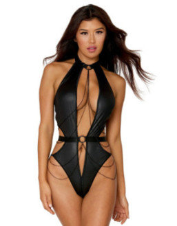 Body échancré avec chainettes