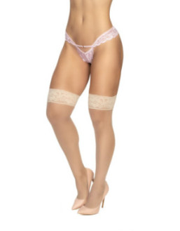 Bas en nylon semi transparent chair