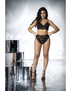 Ensemble 2 pièces soutien-gorge et culotte en fibres recyclées