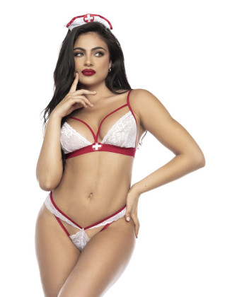 Costume d'infirmière sexy 4 pièces