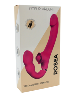 Vibromasseur ROSEA Strap-on Triple Action Télécommandé 