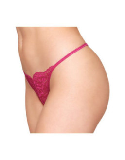 String ficelle rouge avec chaine strass