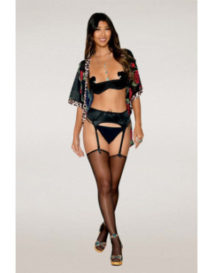 Soutien-gorge Demi-Seins en satin noir