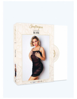 Mini Robe aspect satin noir - Le Numéro 6 - Collection  Robe