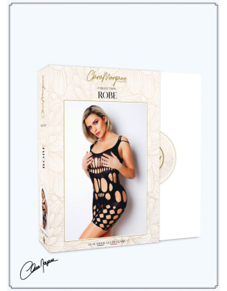 Robe moulante en résille noire - Le Numéro 4 - Collection Robe