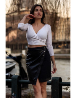 Jupe longue noire Frida