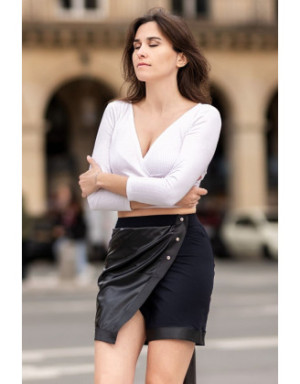 Jupe courte noire Mia