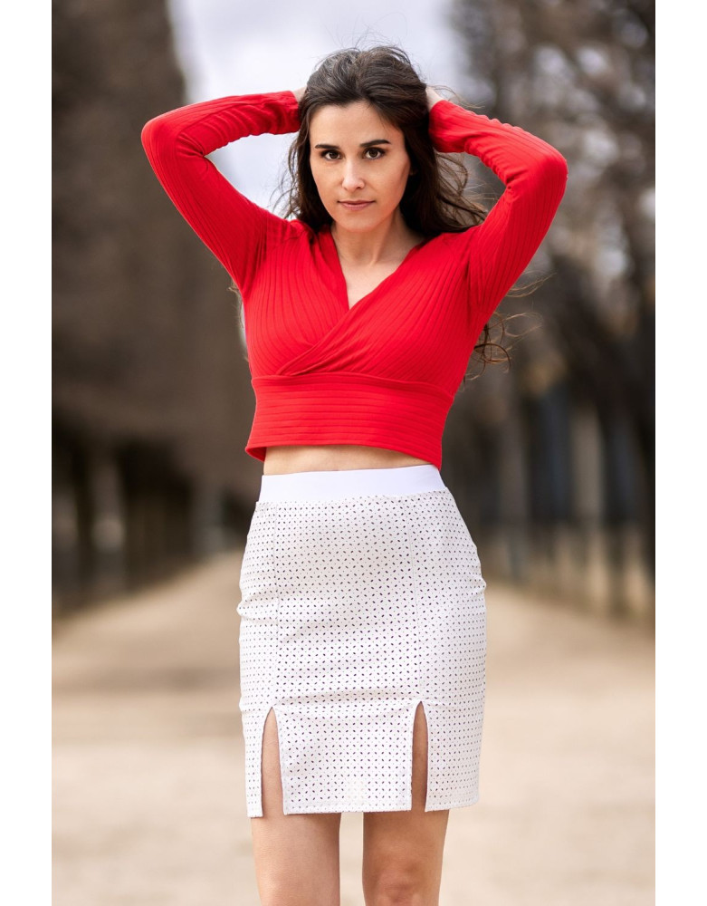 Jupe longue blanche Natacha