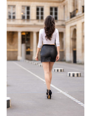 Jupe courte noir Stella