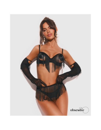 Rossay ensemble ouvert 4 pièces - Noir