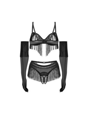 Rossay ensemble ouvert 4 pièces - Noir