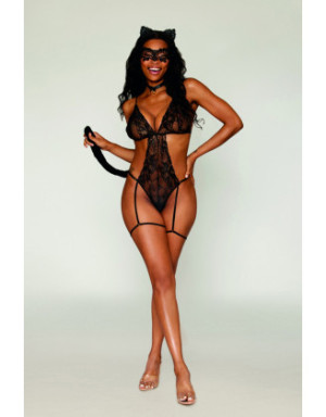 Costume chat 4 pièces