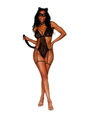 Costume chat 4 pièces