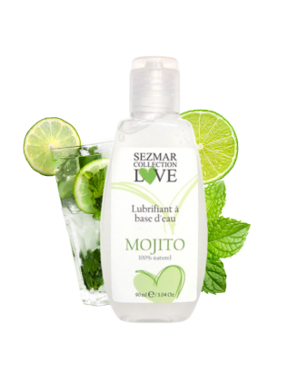 Lubrifiant à base d'eau 100% naturel Mojito 90 ml