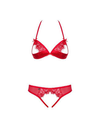 870-SEC-3 Ensemble ouvert 2 pcs - Rouge
