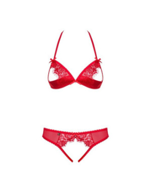 870-SEC-3 Ensemble ouvert 2 pcs - Rouge