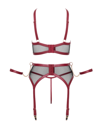 Ensemble Jarretelles 3 Pièces Look Bondage - Cottelli