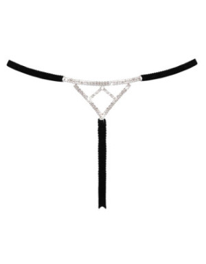 String bijou ouvert noir glamour - Cottelli