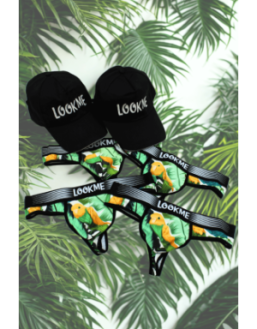 Pack 4 Strings Homme LM2402-57BIR LOOKME + 2 Casquettes Offertes