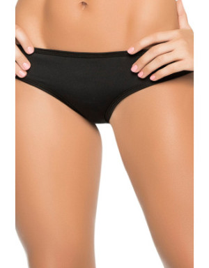 Tanga noir froncé sur les fesses