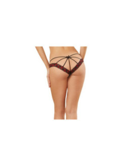 Panty dentelle et strappy