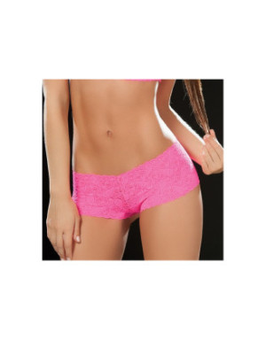 Boyshort dentelle Hot pink