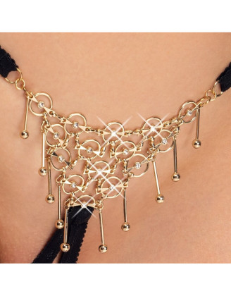 String bijou ouvert noir - Cottelli