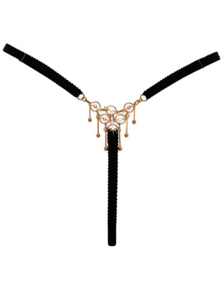 String bijou ouvert noir - Cottelli
