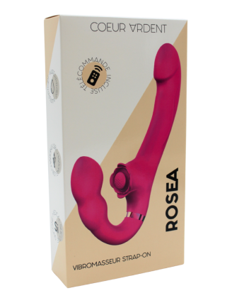 Vibromasseur ROSEA Strap-on Triple Action Télécommandé 