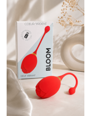 BLOOM — Oeuf Vibrant Télécommandé 10 Modes |Coeur Ardent