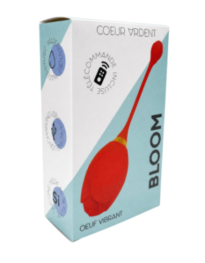 BLOOM — Oeuf Vibrant Télécommandé 10 Modes |Coeur Ardent