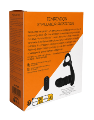 TEMPTATION – Stimulateur Prostatique Télécommandé | Coeur Ardent