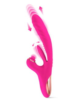 Vibromasseur Rabbit 3-en-1 Sassy Yoba – Va-et-vient, Tapotements & Rotation Clitoridienne