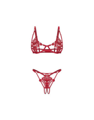 Luise Sublim ensemble ouvert 2 pièces - Rouge