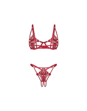 Luise Sublim ensemble ouvert 2 pièces - Rouge