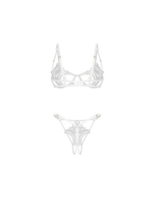 Luise Sublim ensemble ouvert 2 pièces - Blanc