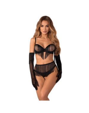 Rossay ensemble ouvert 4 pièces - Noir