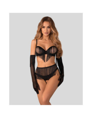 Rossay ensemble ouvert 4 pièces - Noir