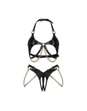 Anyya ensemble ouvert 2 pièces - Noir