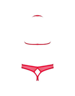 870-SEC-3 Ensemble ouvert 2 pcs - Rouge