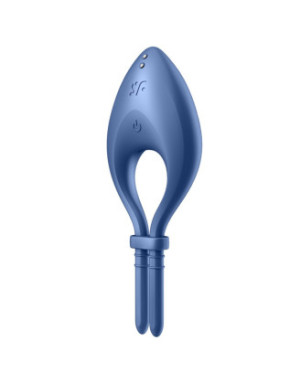 Cockring vibrant connecté USB bleu Bullseye Satisfyer