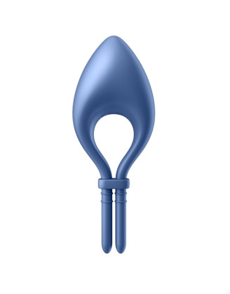 Cockring vibrant connecté USB bleu Bullseye Satisfyer