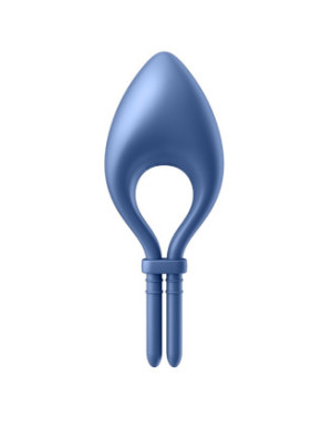 Cockring vibrant connecté USB bleu Bullseye Satisfyer