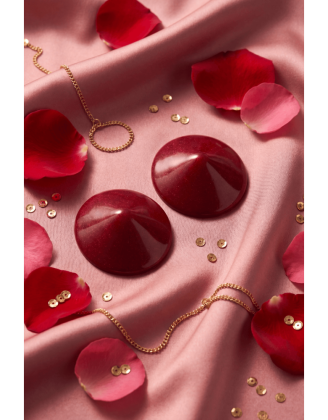 Nipple Métal rouge Cache tétons cône